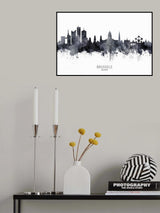 Brussels Belgium Skyline Poster och Canvastavla