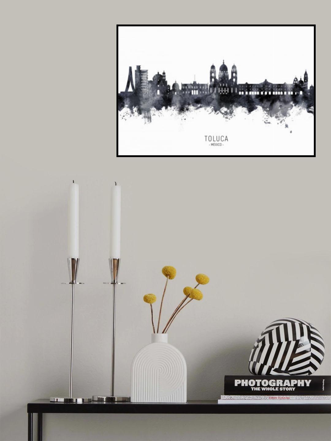 Toluca Skyline Mexico Poster och Canvastavla