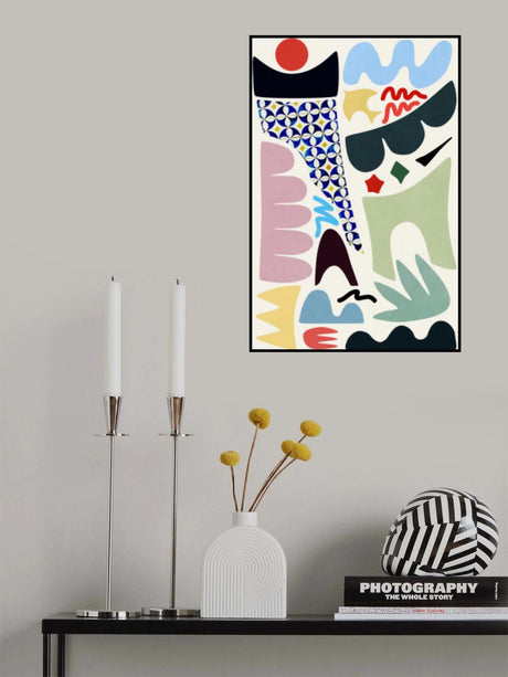 Sunny Day Colors and Shapes Poster och Canvastavla