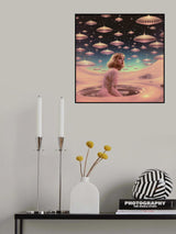 Pink Portal Princess Collage Art Poster och Canvastavla