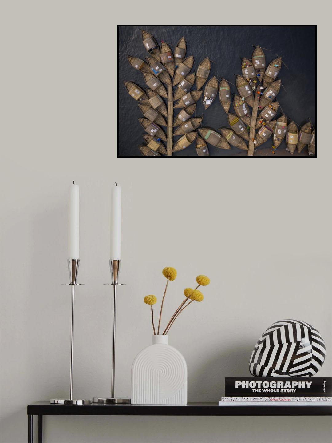 Moored up boats Poster och Canvastavla