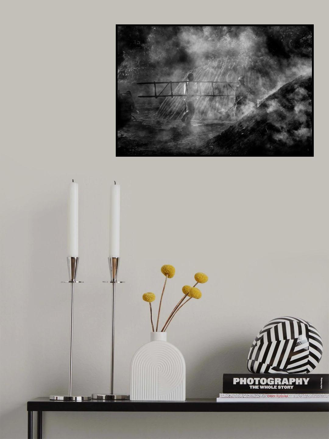 Making charcoal Poster och Canvastavla