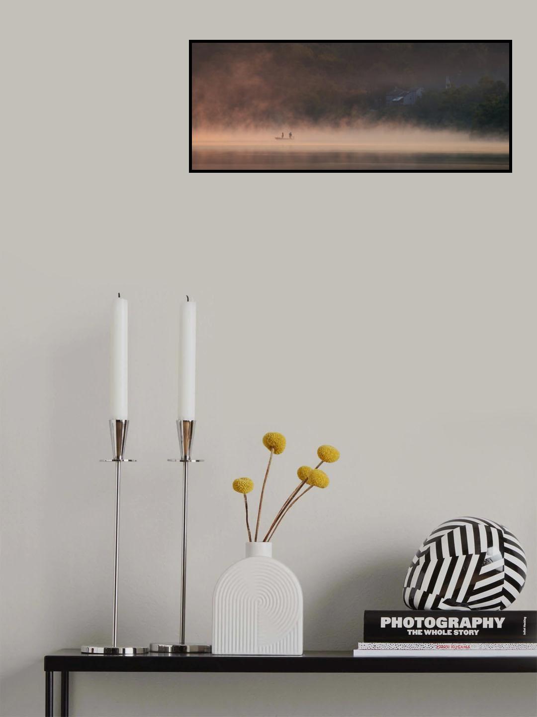 Misty Lake #8 Poster och Canvastavla