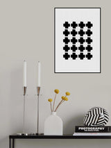Black and White Abstract III Poster och Canvastavla