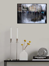 Seller of colored umbrellas Poster och Canvastavla