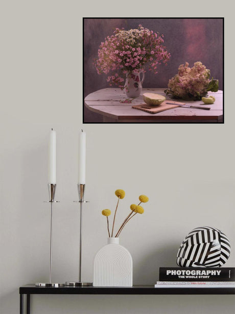 StillLife in pink color Poster och Canvastavla