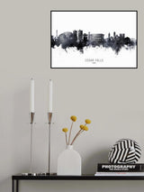 Cedar Falls Iowa Skyline Poster och Canvastavla