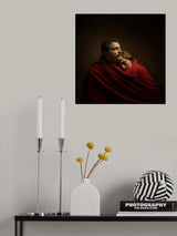 The couple under the red cloth Poster och Canvastavla