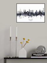 Helsinki Finland Skyline Poster och Canvastavla