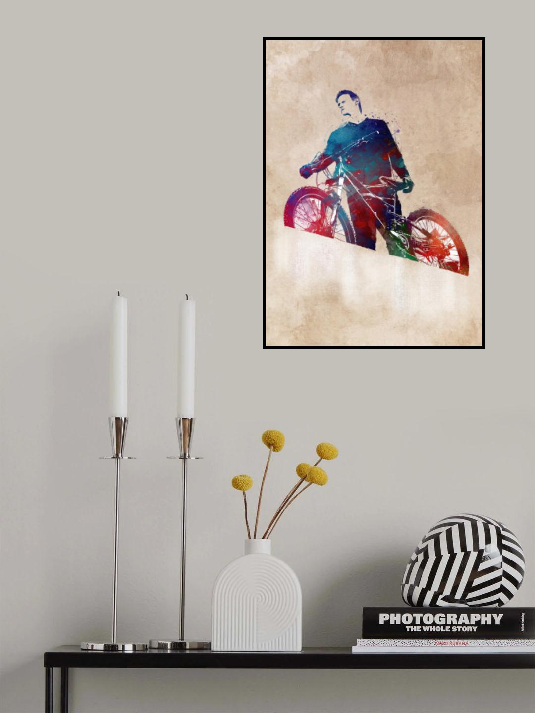 Cycling sport art 10 Poster och Canvastavla