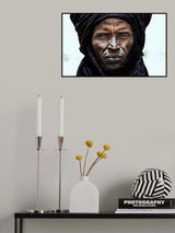 Peul tribe man watching the gerewol festival - Niger Poster och Canvastavla