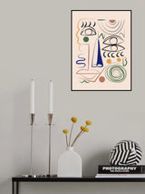 Line Art Bizarre Poster och Canvastavla