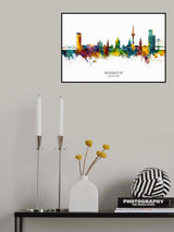 Mannheim Germany Skyline Poster och Canvastavla