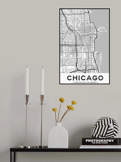 Chicago White.png Poster och Canvastavla