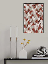 Liquid Beige Brown Pattern Poster och Canvastavla