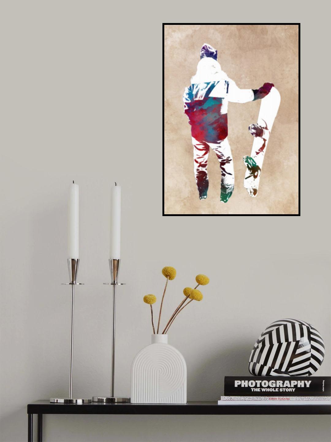 Snowboard Sport Art 1 Poster och Canvastavla