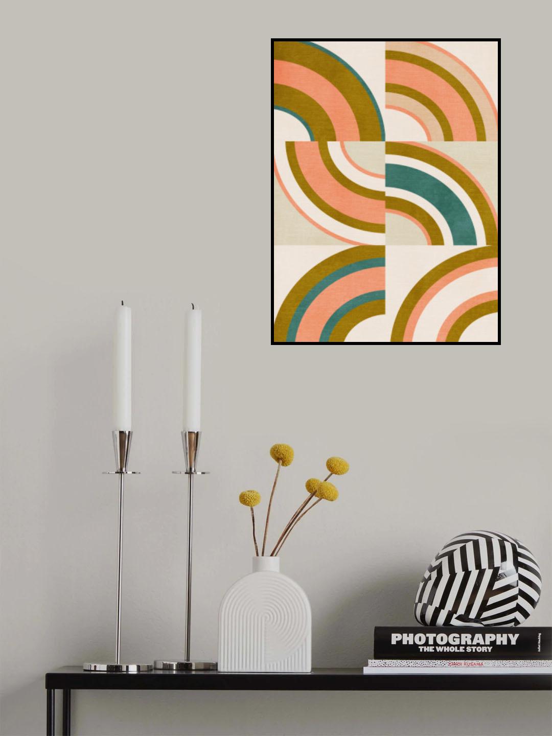 Rainbow Suns 10 Poster och Canvastavla