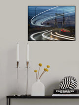 Mysterious light lines Poster och Canvastavla