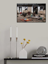 The house near the market-Benin Poster och Canvastavla