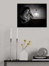 Look into the light and see the future Poster och Canvastavla