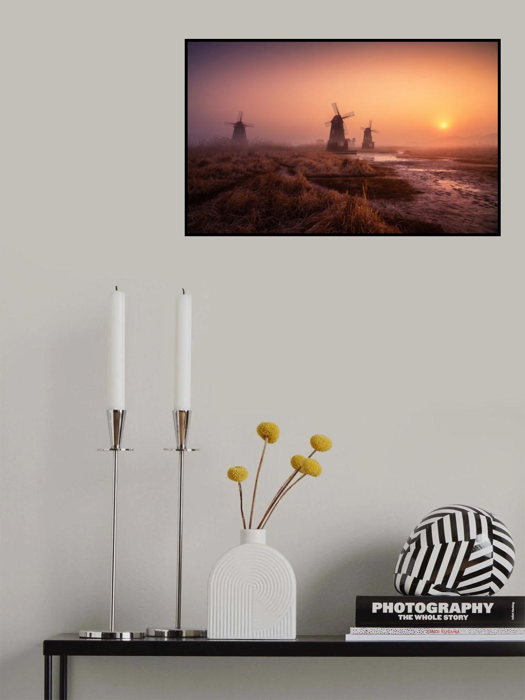 Foggy morning Poster och Canvastavla