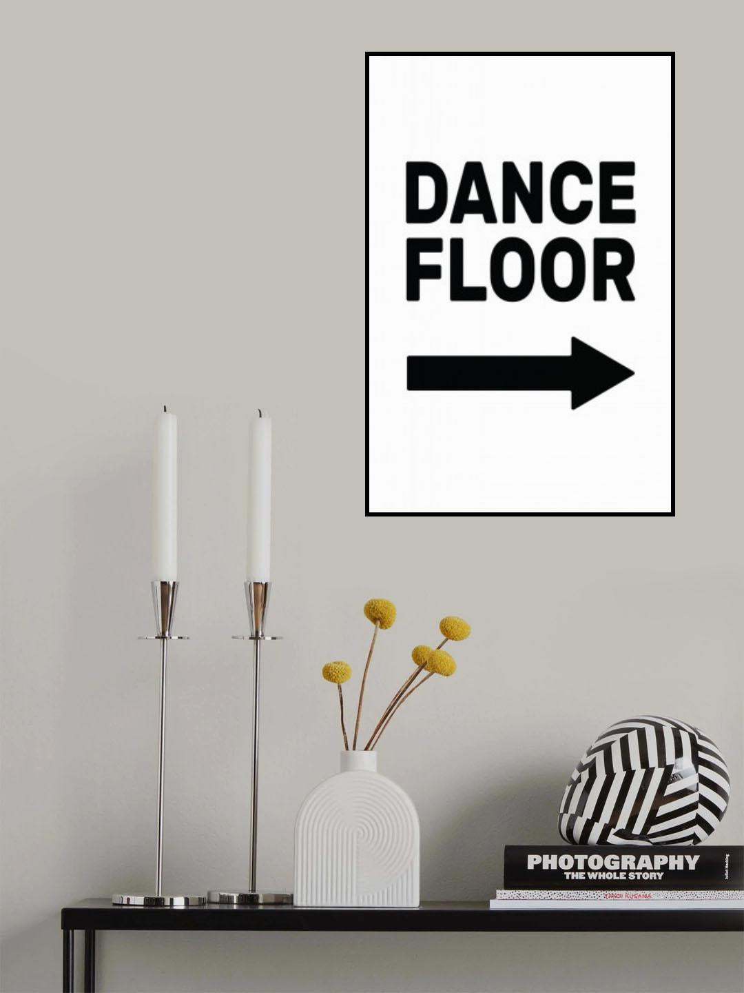 Dance Floor Arrow Right Poster och Canvastavla