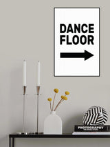 Dance Floor Arrow Right Poster och Canvastavla