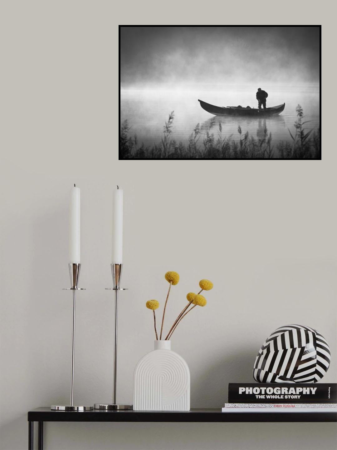 Foggy morning Poster och Canvastavla