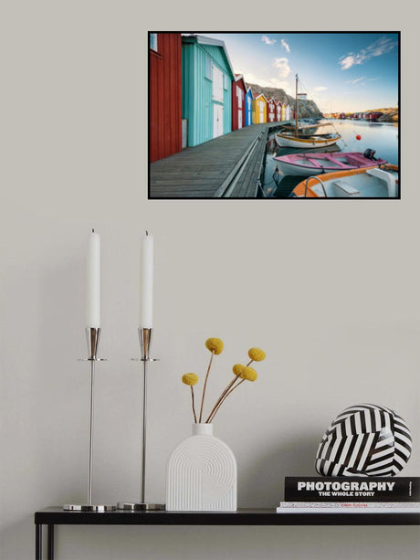 Colored Harbour Poster och Canvastavla