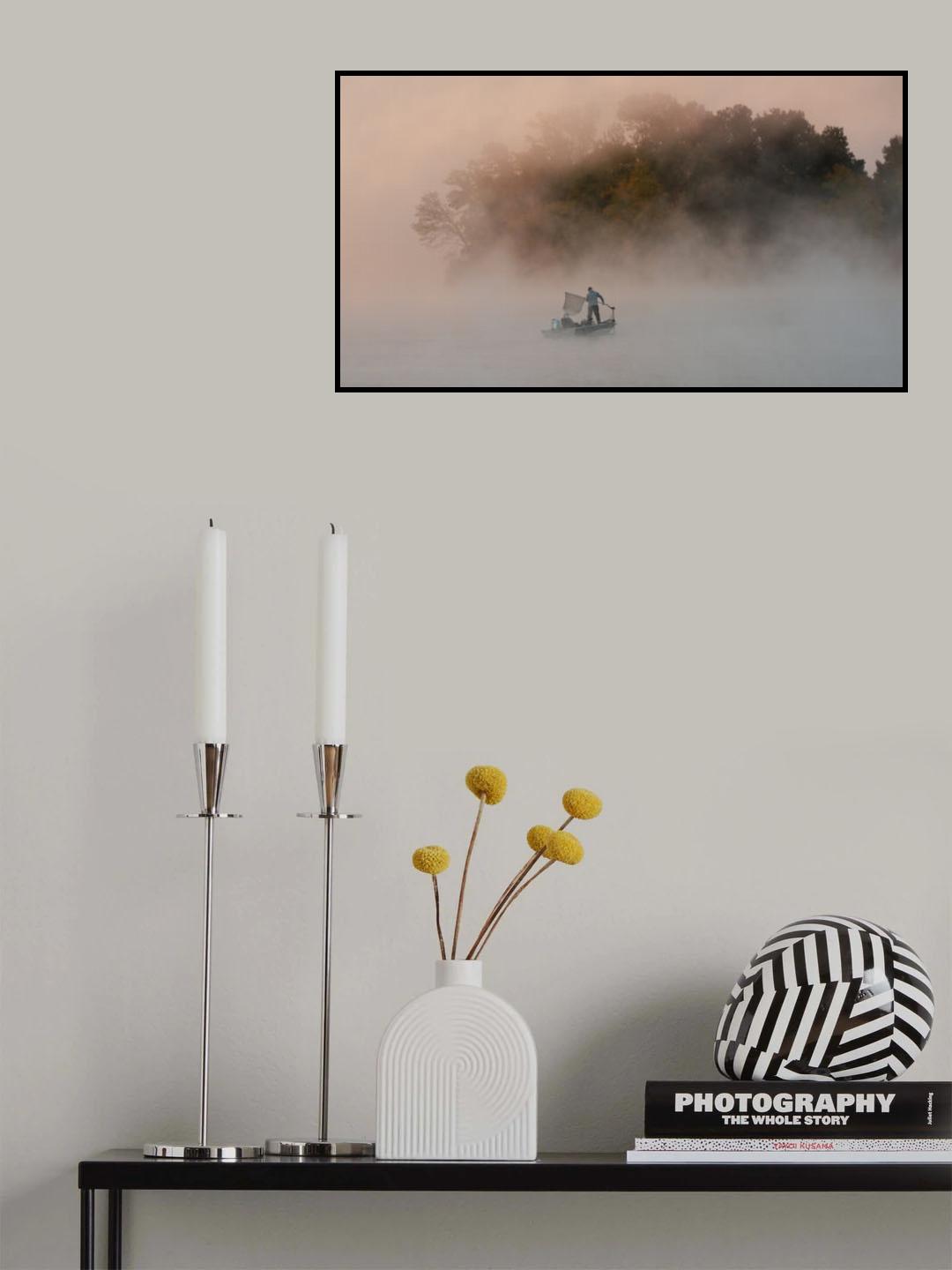 Misty Lake #3 Poster och Canvastavla