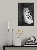 Brick Wall &amp; Curve Metal Panel Poster och Canvastavla