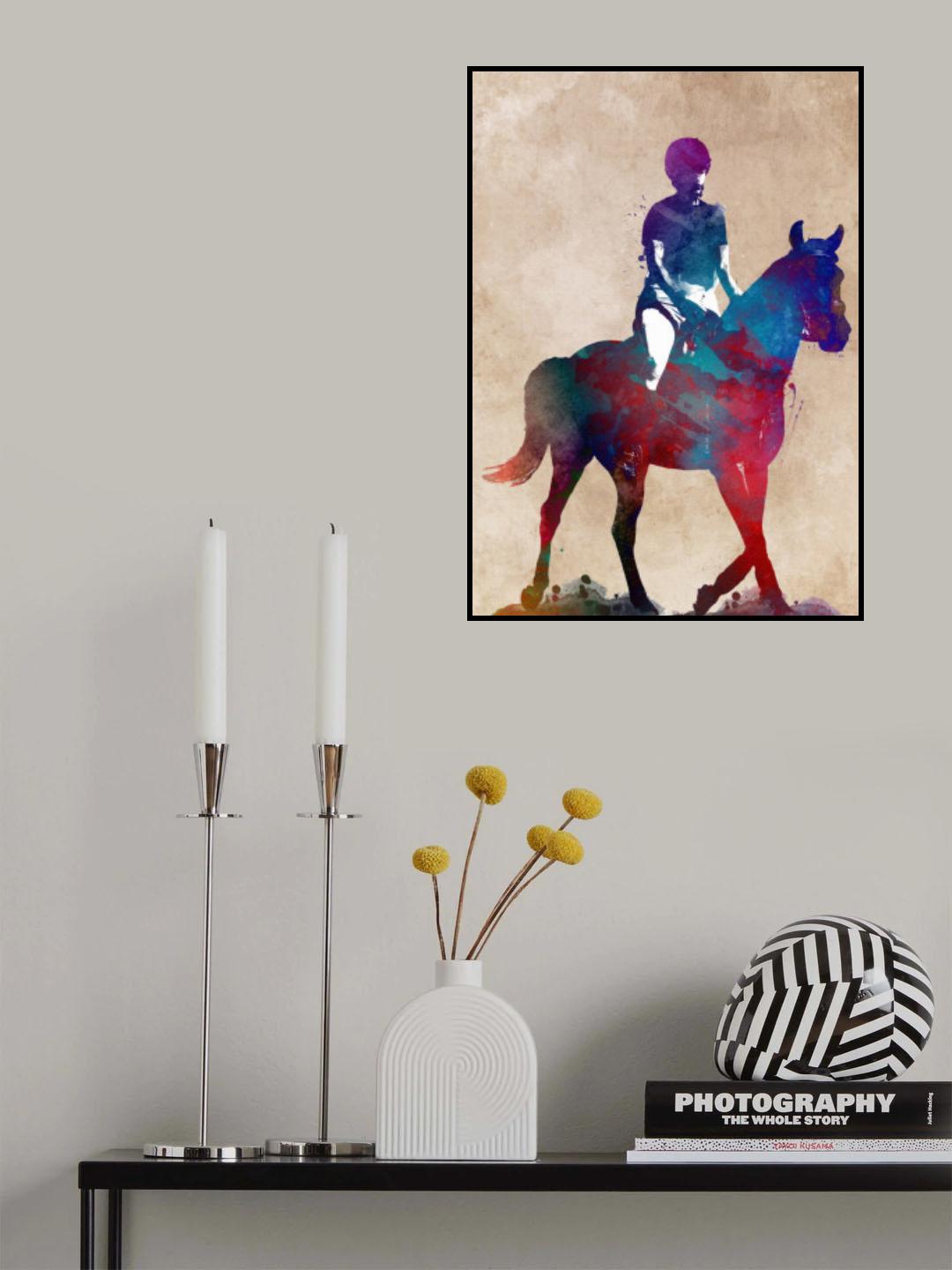 Horse Riding Sport Art (9) Poster och Canvastavla