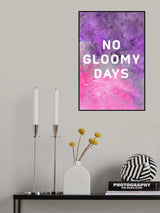 No gloomy days (purple) Poster och Canvastavla