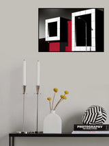 Distinctive Red Poster och Canvastavla