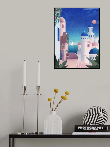 Santorini Poster och Canvastavla