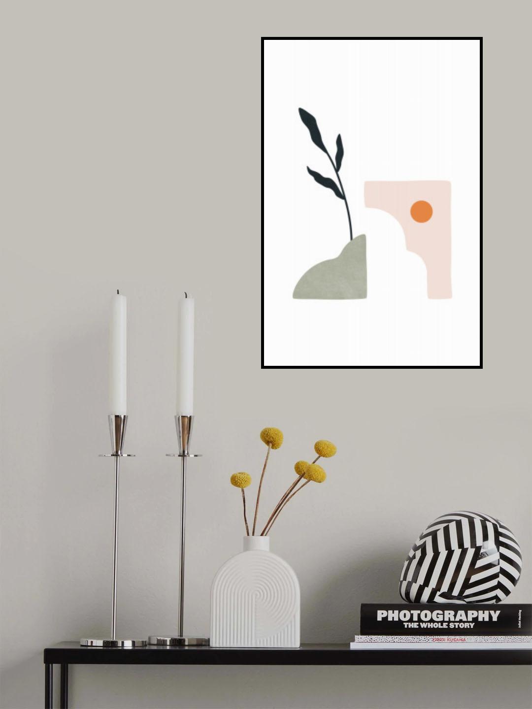 Tropical Villa Color and Shapes 26 Poster och Canvastavla