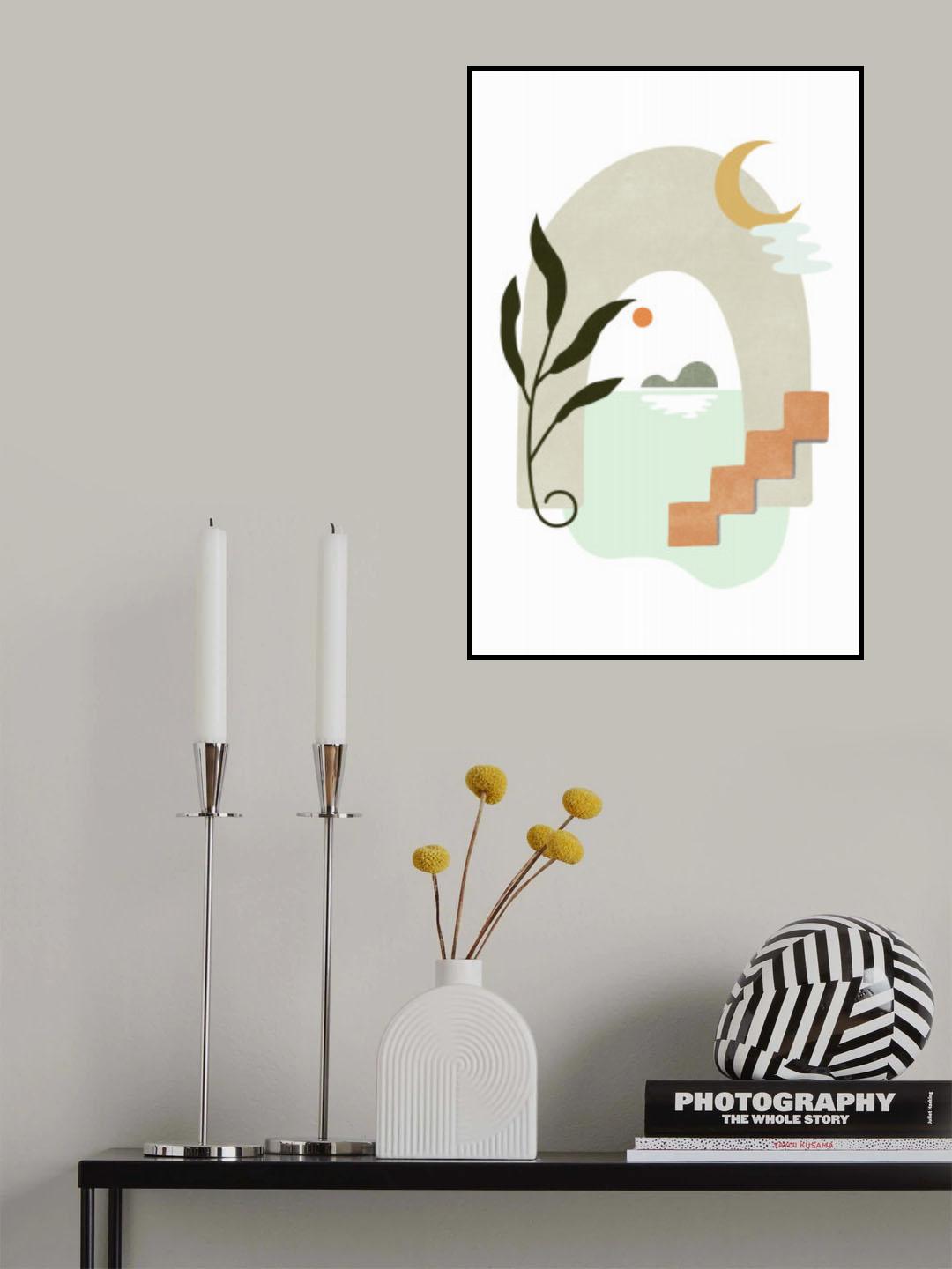 Tropical Villa Color and Shapes 09 Poster och Canvastavla