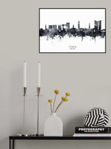 Ithaca New York Skyline Poster och Canvastavla