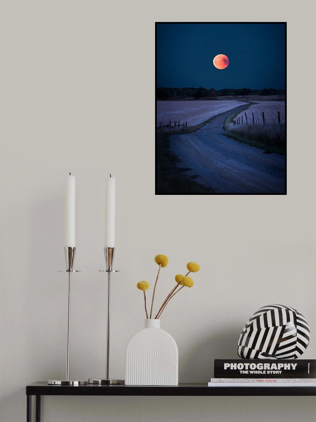 Bloodmoon 2018 Poster och Canvastavla