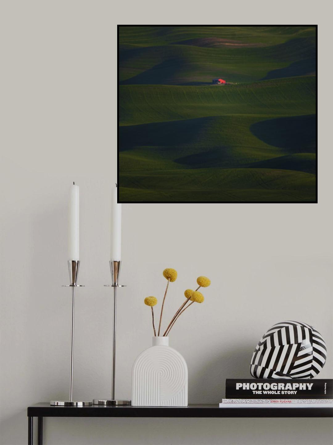 Wavy Field Poster och Canvastavla