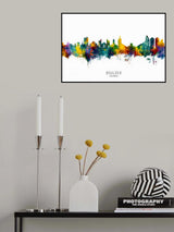 Boulder Colorado Skyline Poster och Canvastavla