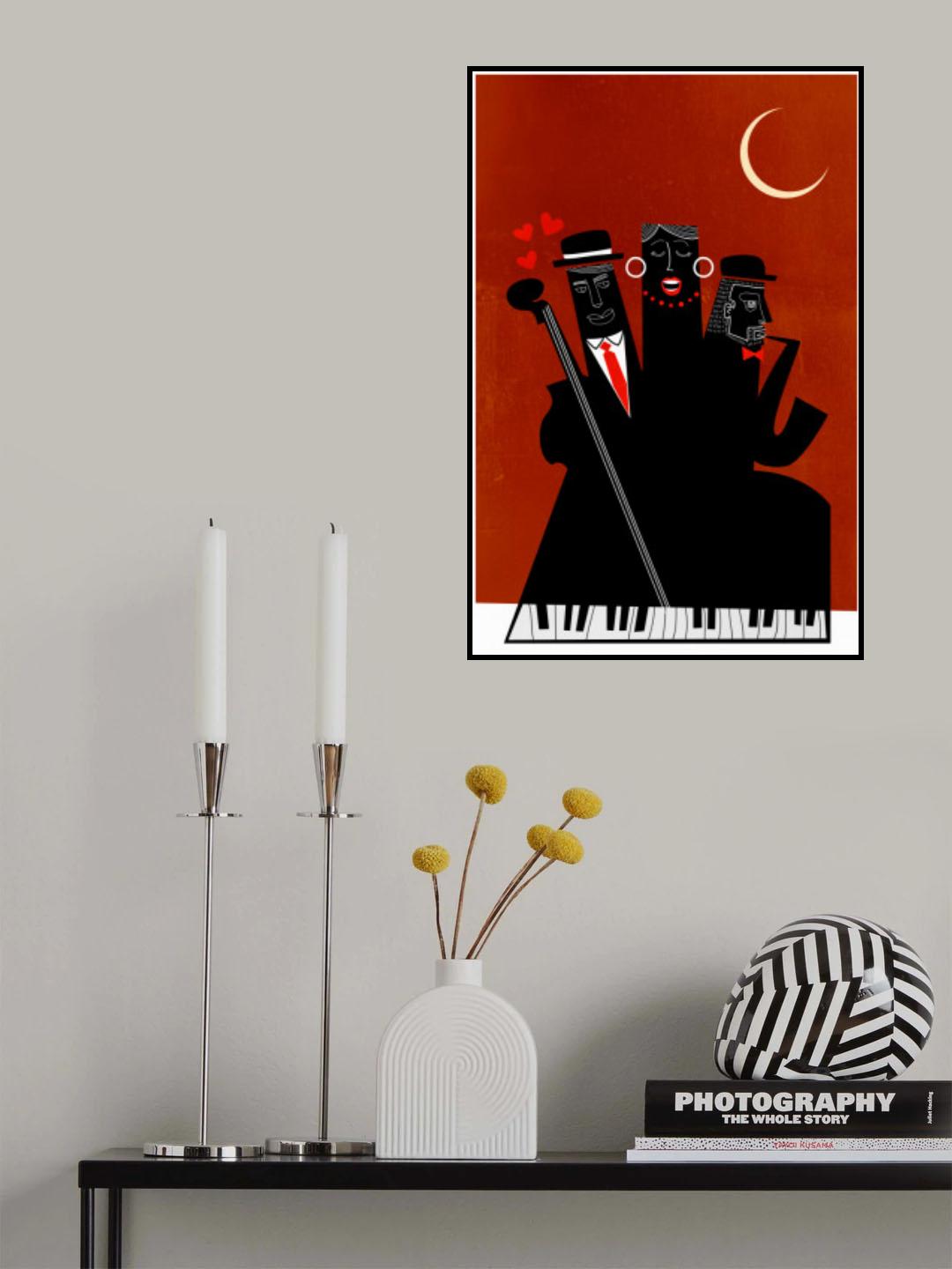 Singing Around the Christmas Tree Poster och Canvastavla