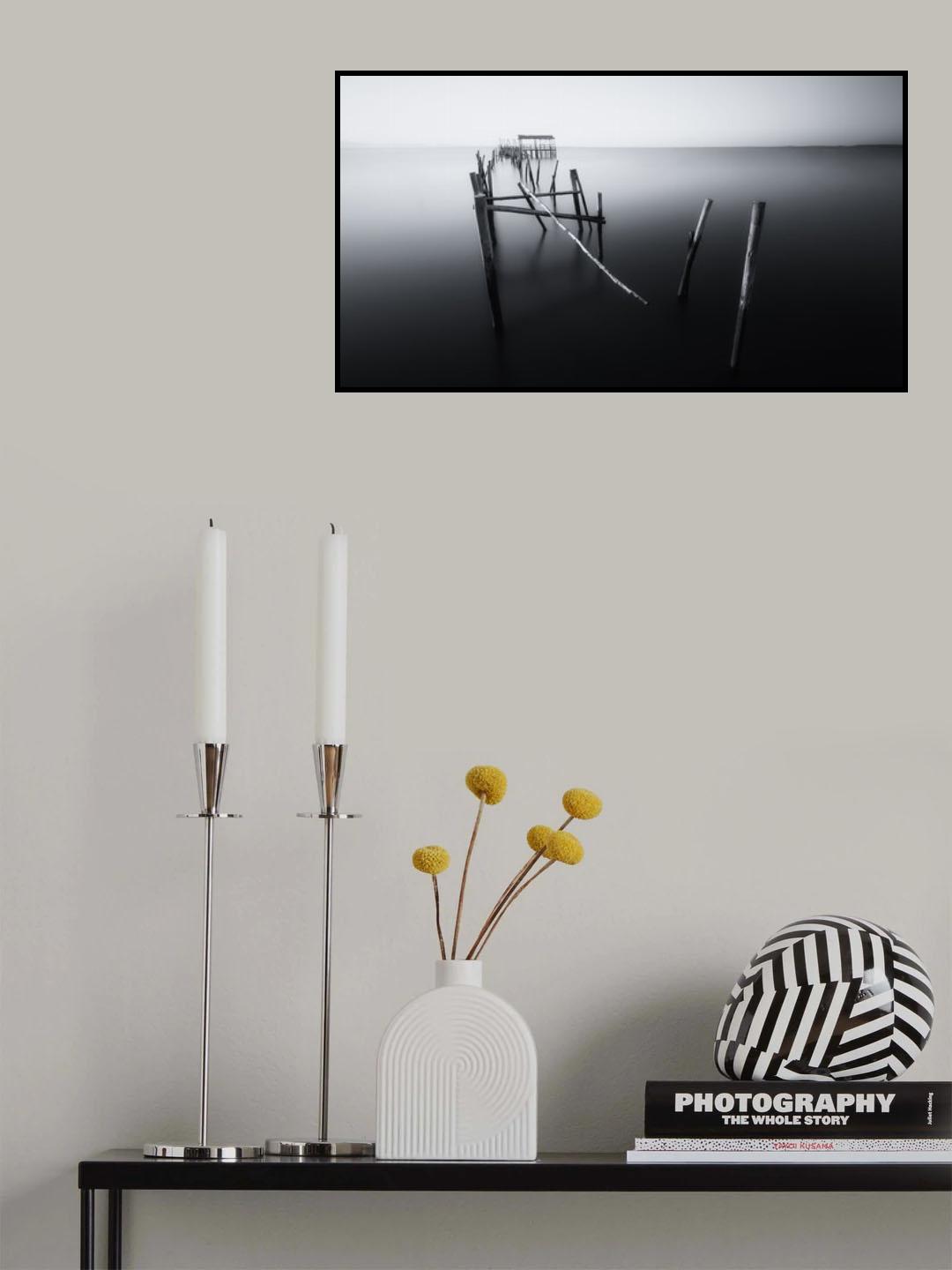 Carrasqueira in Black and White Poster och Canvastavla