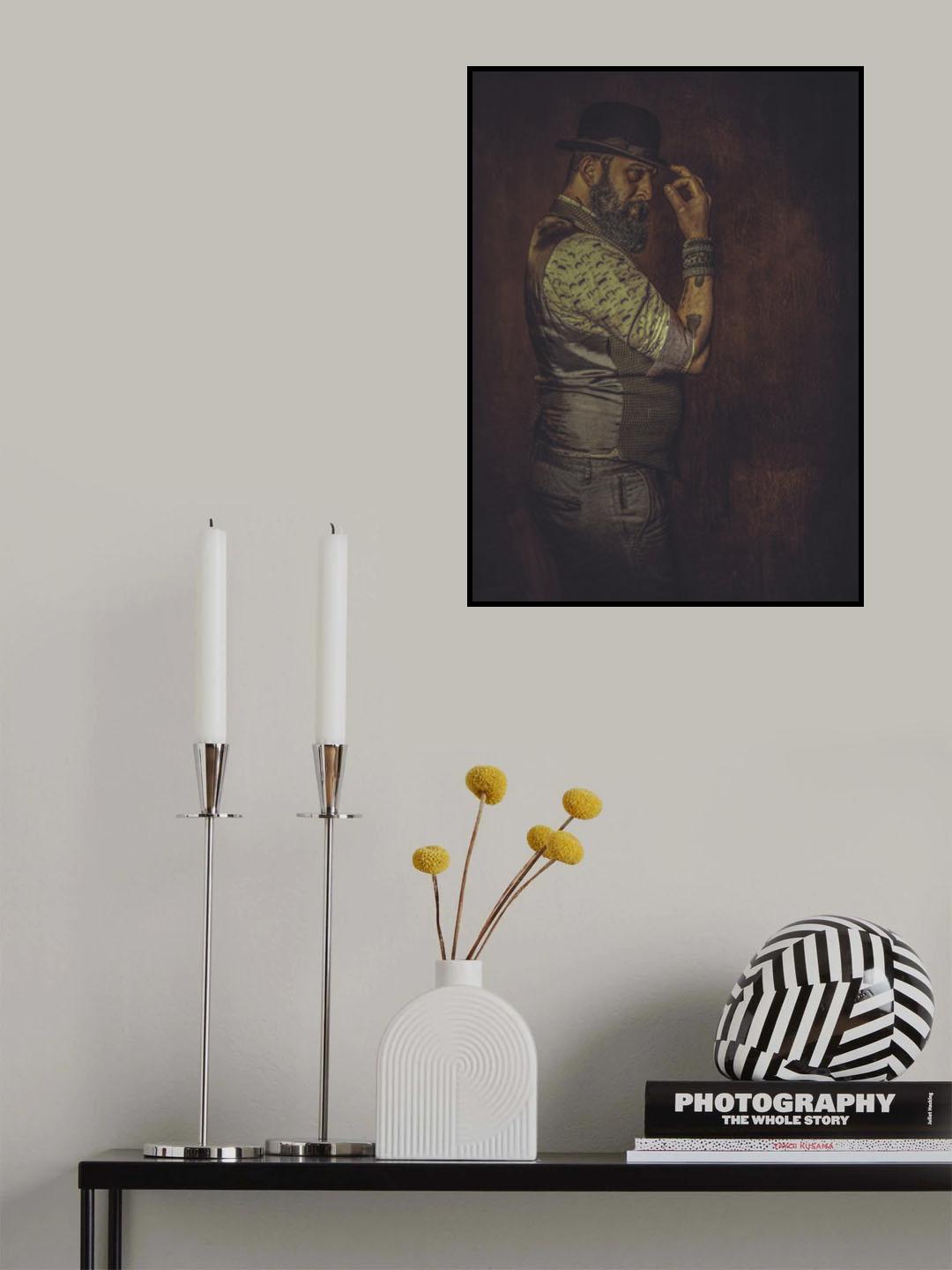 The Bowler Hat Man of Haunting  Hill House Poster och Canvastavla