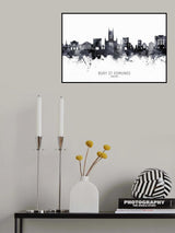 Bury St Edmunds England Skyline Poster och Canvastavla