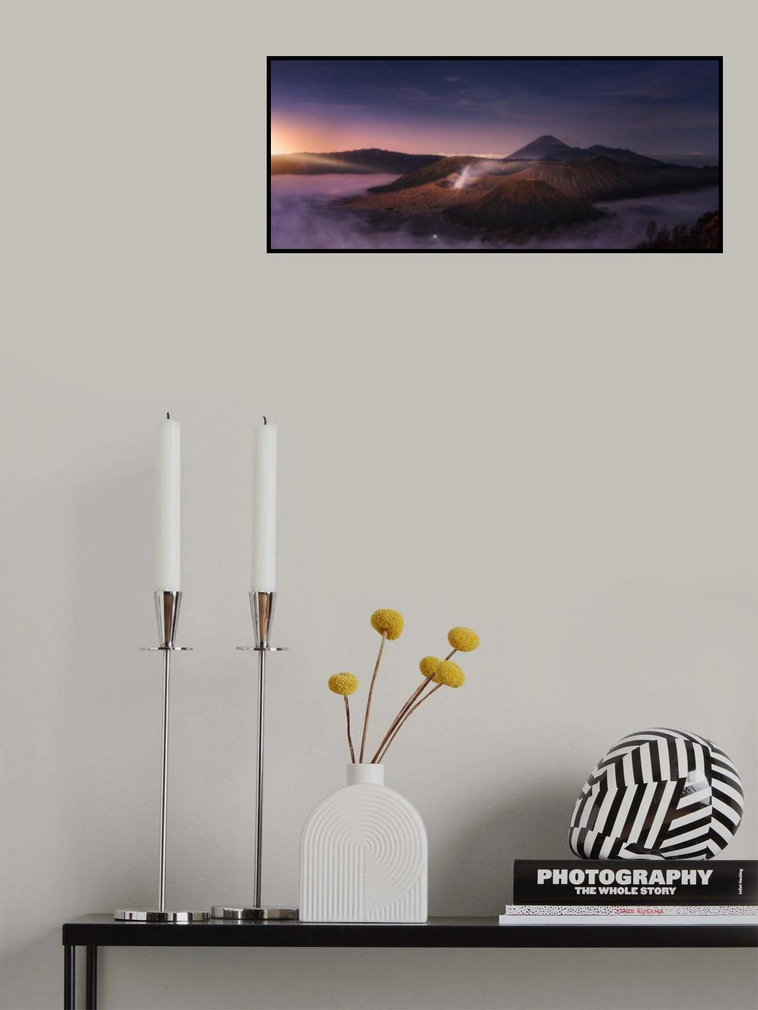 Stars and light in Bromo 7R21810P Poster och Canvastavla