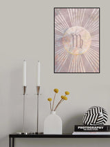 Virgo Boho Star Sign Sun Poster och Canvastavla