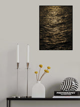 sea waves at sunset Poster och Canvastavla
