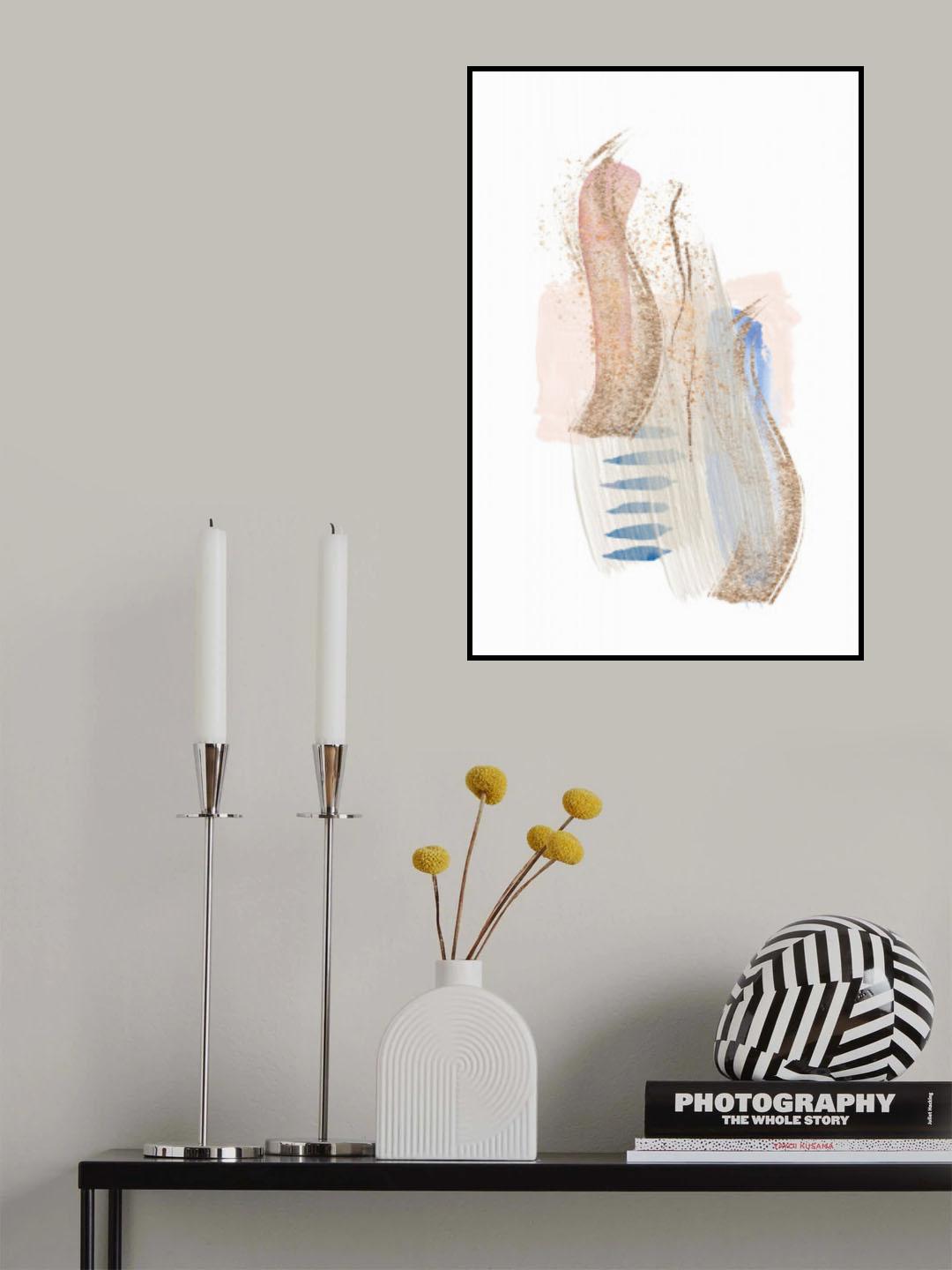 Soft Pink Blue 2 Poster och Canvastavla
