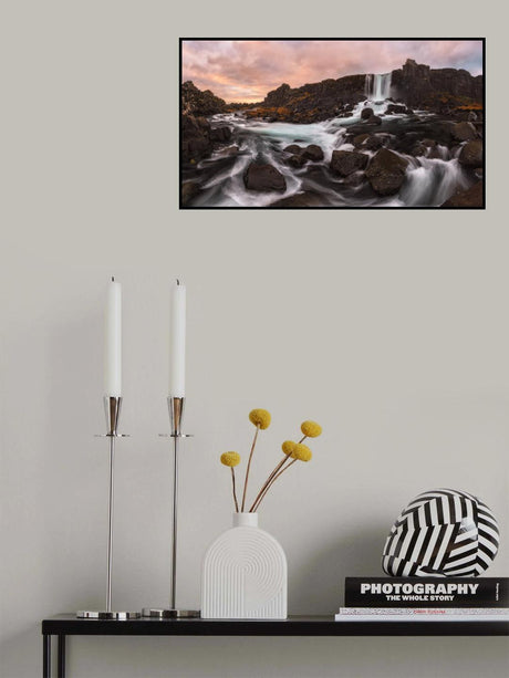 Oxararfoss Poster och Canvastavla